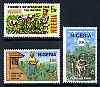 Nigeria 1978 Operation Feed the Nation perf set of 3 unmounted mint, SG 381-83*, stamps on food, stamps on farming
