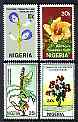 Nigeria 1987 Flowers perf set of 4 unmounted mint, SG 543-46*, stamps on flowers, stamps on scots, stamps on scotland