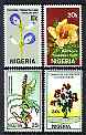 Nigeria 1987 Flowers perf set of 4 unmounted mint, SG 543-46*, stamps on , stamps on  stamps on flowers, stamps on  stamps on scots, stamps on  stamps on scotland