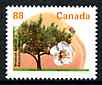 Canada 1991-96 Westcot Apricot 88c (from Fruit & Nut Trees def set) unmounted mint SG 1477, stamps on trees, stamps on fruit, stamps on apricots