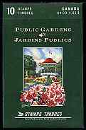 Canada 1991 Public Gardens $4 booklet complete & pristine, SG B140, stamps on gardens, stamps on flowers, stamps on fountains