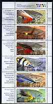 Canada 1998 Fishing Flies part booklet pane containing complete set of 6 unmounted mint, SG 1784-89, stamps on fish, stamps on fishing, stamps on insects