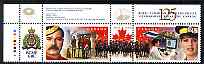 Canada 1998 125th Anniversary of Royal Canadian Mounted Police perf se-tenant pair unmounted mint, SG 1806a