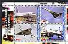 Congo 2003 Concorde #1 perf sheetlet containing set of 4 values cto used, stamps on concorde, stamps on aviation