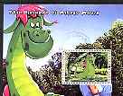 Somalia 2004 75th Birthday of Mickey Mouse #13 - Petes Dragon perf m/sheet fine cto used, stamps on disney, stamps on dragons