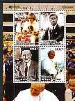 Ivory Coast 2004 Personalities perf sheetlet containing set of 4 values cto used (Diana, JFK, Disney & Pope), stamps on personalities, stamps on diana, stamps on royalty, stamps on kennedy, stamps on disney, stamps on pope, stamps on cinema, stamps on films, stamps on police