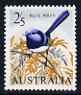 Australia 1964-65 Blue Wren 2s5d from Birds def set, unmounted mint, SG 367, stamps on birds