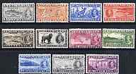 Newfoundland 1937 KG6 long Coronation perf set of 11 unmounted mint, SG 257-67, stamps on coronation, stamps on , stamps on  kg6 , stamps on , stamps on fish, stamps on maps, stamps on deer, stamps on reindeer, stamps on paper, stamps on dogs, stamps on seals, stamps on lighthouses