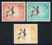 British Guiana 1961 History & Culture Week perf set of 3 unmounted mint, SG 346-48*, stamps on , stamps on  stamps on history, stamps on  stamps on culture, stamps on  stamps on 