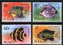 St Lucia 1978 Fish perf set of 4 unmounted mint SG 473-76*, stamps on fish