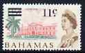 Bahamas 1966 Hospital 11c on 1.5d (from decimal opt def set) unmounted mint, SG 280, stamps on , stamps on  stamps on hospitals, stamps on  stamps on medical