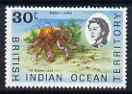 British Indian Ocean Territory 1968-70 Robber Crab 30c unmounted mint,, SG 20a, stamps on marine life, stamps on crabs