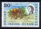 British Indian Ocean Territory 1968-70 Robber Crab 30c unmounted mint,, SG 20a, stamps on , stamps on  stamps on marine life, stamps on  stamps on crabs