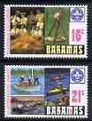 Bahamas 1977 Scout Jamboree perf set of 2 unmounted mint, SG 498-99*