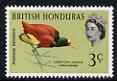 British Honduras 1962 Northern Jacana Bird 3c unmounted mint, SG 204*, stamps on , stamps on  stamps on birds, stamps on  stamps on 