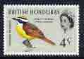 British Honduras 1962 Great Kiskadee Bird 4c unmounted mint, SG 205, stamps on , stamps on  stamps on birds, stamps on  stamps on 