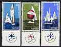 Israel 1970 World 420 Class Sailing Championships perf set of 3 with tabs unmounted mint, SG 451-53, stamps on , stamps on  stamps on sailing, stamps on  stamps on 