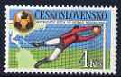 Czechoslovakia 1986 World Cup Football Championships, Mexico 4k unmounted mint, SG 2831, stamps on football, stamps on sport