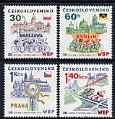 Czechoslovakia 1977 30th Peace Cycle Race perf set of 4 unmounted mint, SG 2332-35, stamps on bicycles, stamps on peace