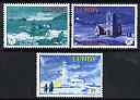 Lundy 1976 Christmas perf set of 3 unmounted mint Rosen LU203-205, stamps on christmas, stamps on churches, stamps on lighthouses
