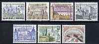 Czechoslovakia 1965 Czech Towns & Terezin Concentration Camp perf set of 7 unmounted mint, SG 1459-65, stamps on tourism, stamps on  ww2 , stamps on judaica, stamps on holocaust
