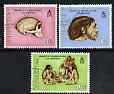 Gibraltar 1973 Anniversary of Skull Discovery perf set of 3 cto used, SG 310-12, stamps on dinosaurs, stamps on fossils