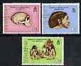 Gibraltar 1973 Anniversary of Skull Discovery perf set of 3 cto used, SG 310-12, stamps on , stamps on  stamps on dinosaurs, stamps on  stamps on fossils