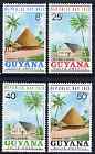 Guyana 1973 Republic Day perf set of 4 unmounted mint, SG 581-84*, stamps on constitutions, stamps on churches