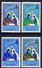 Guyana 1972 Christmas perf set of 4 unmounted mint, SG 577-80, stamps on christmas, stamps on 