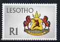 Lesotho 1971 Arms 1r from def set unmounted mint, SG 202, stamps on , stamps on  stamps on arms, stamps on  stamps on heraldry
