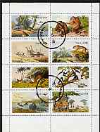 Nagaland 1972 African Wild Animals (Zebra, Giraffe, Crocs, Apes, etc) perf set of 8 values fine cto used, stamps on , stamps on  stamps on animals, stamps on  stamps on apes, stamps on  stamps on giraffe, stamps on  stamps on zebra, stamps on  stamps on leopard, stamps on  stamps on cats, stamps on  stamps on tigers