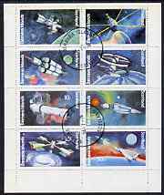 Bernera 1978 Spacecraft complete perf set of 8 values (1p to 30p) fine cto used, stamps on , stamps on  stamps on space