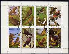 Eynhallow 1977 Birds #01 perf set of 8 values complete cto used (1p to 40p), stamps on , stamps on  stamps on birds