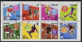 Bernera 1978 Football World Cup perf set of 8 values (1p to 30p) fine cto used, stamps on , stamps on  stamps on football, stamps on  stamps on sport