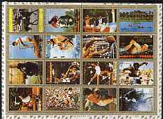 Ajman 1972 Munich Olympics perf set of 16 fine cto used, Mi 2605-20A, stamps on , stamps on  stamps on sport, stamps on  stamps on olympics, stamps on  stamps on basketball, stamps on  stamps on swimming, stamps on  stamps on water polo, stamps on  stamps on  hurdles, stamps on  stamps on gymnastics, stamps on  stamps on weightlifting, stamps on  stamps on rifles, stamps on  stamps on canoes, stamps on  stamps on horses, stamps on  stamps on discus, stamps on  stamps on  gym , stamps on  stamps on gymnastics, stamps on  stamps on 