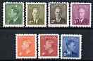 Canada 1949-51 KG6 set of 7 (with Postage Postes) unmounted mint SG 414-18*, stamps on , stamps on  kg6 , stamps on 