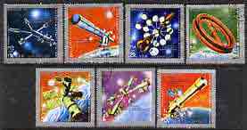 Yemen - Republic 1970 Interplanetry Space Travel perf set of 7 cto used, Mi 1174-80, stamps on , stamps on  stamps on space, stamps on  stamps on 