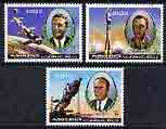 Ajman 1971 Soyuz 11 perf set of 3 cto used, Mi 1264-66*