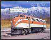 Congo 1999 Locomotives (Diesel) perf m/sheet unmounted mint, stamps on railways