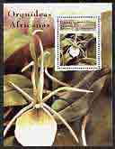 Sahara Republic 1999 Orchids perf m/sheet unmounted mint, stamps on flowers, stamps on orchids