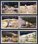 Ajman 1971 Apollo 15 perf set of 6 cto used, Mi 1267-72*, stamps on space, stamps on apollo