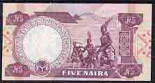 Bank note - Nigeria 1984 5N note showing Natives Drumming & Dancing