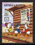 Antigua & Barbuda 1989 Pony Express Poster 3c from American Philately set of 8 unmounted mint, SG 1329, stamps on disney, stamps on stamp on stamp, stamps on communications, stamps on stamponstamp