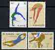 Australia 1976 Montreal Olympics set of 4 unmounted mint, SG 623-26*, stamps on olympics, stamps on football, stamps on gymnastics, stamps on diving, stamps on bicycles, stamps on  gym , stamps on gymnastics, stamps on , stamps on sport