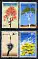 Australia 1978 Trees set of 4 unmounted mint, SG 664-67*, stamps on , stamps on  stamps on trees
