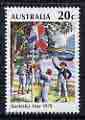 Australia 1979 Australia Day (Raising the Flag..) unmounted mint, SG 703, stamps on flags, stamps on ships, stamps on militaria