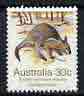 Australia 1981-83 Bridle Nail-Tailed Wallaby 30c from Wildlife def set unmounted mint, SG 792*, stamps on animals