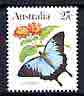 Australia 1981-83 Ulysses butterfly 27c from Wildlife def set unmounted mint, SG 791*, stamps on butterflies