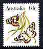 Australia 1981-83 Wood White butterfly 60c from Wildlife def set unmounted mint, SG 798*, stamps on butterflies