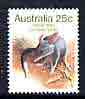 Australia 1981-83 Common Rabbit-bandicoot 25c (perf 14.5 x 14) from Wildlife def set unmounted mint SG 789a*, stamps on animals